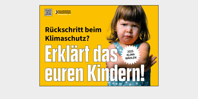 Motiv 1: "Kinder" (erhältlich als Bauzaun-Banner, Fenster-Plakat und Sticker)