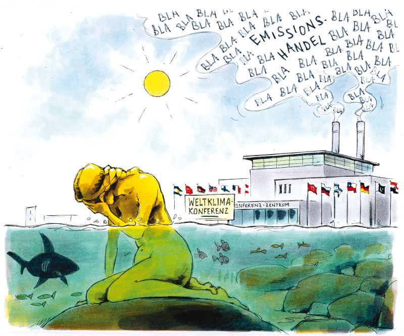 Karikatur Weltklimakonferenz