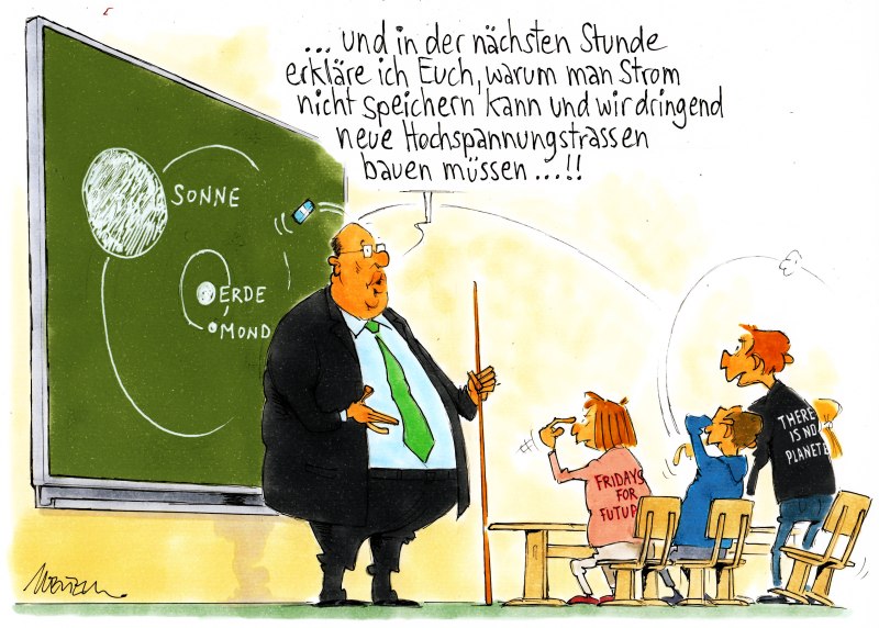 Karikatur Schulunterricht Altmaier
