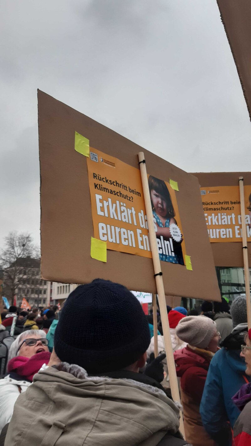 Plakate Kimastreik Köln