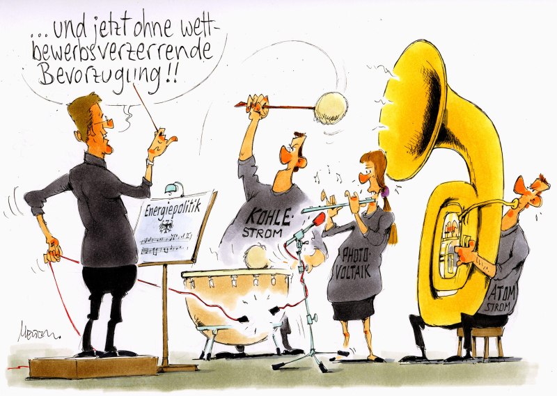 Karikatur Orchester Wettbewerb