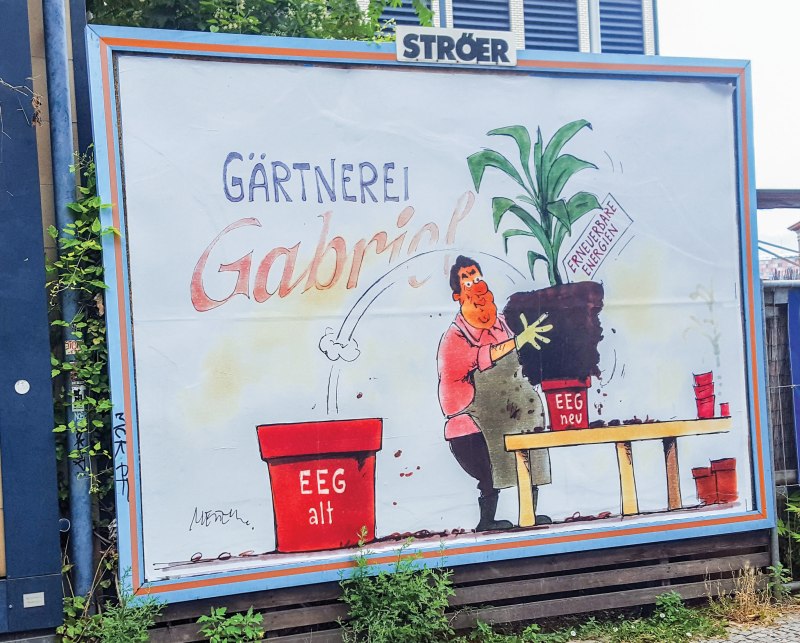 Plakat EEG Karikatur