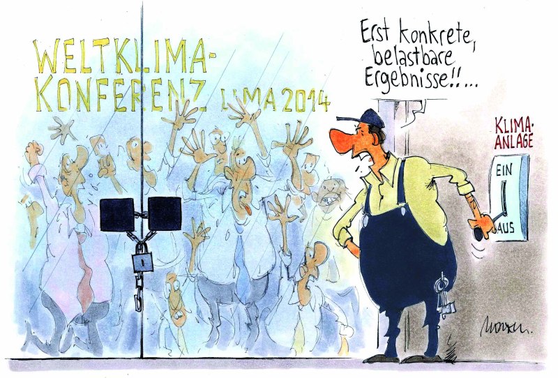 Karikatur Klimakonferenz
