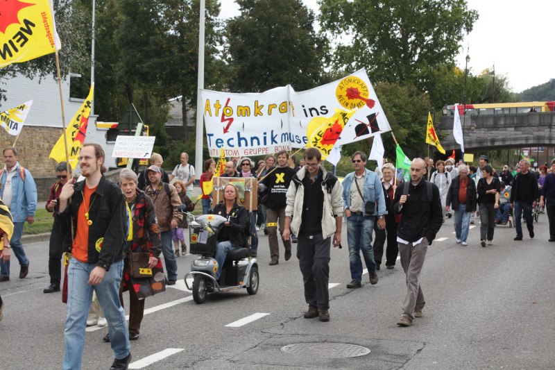Demo Atomkraft ins Technikmuseum