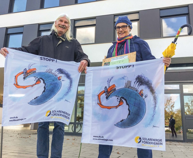 OMT Protest Karikatur