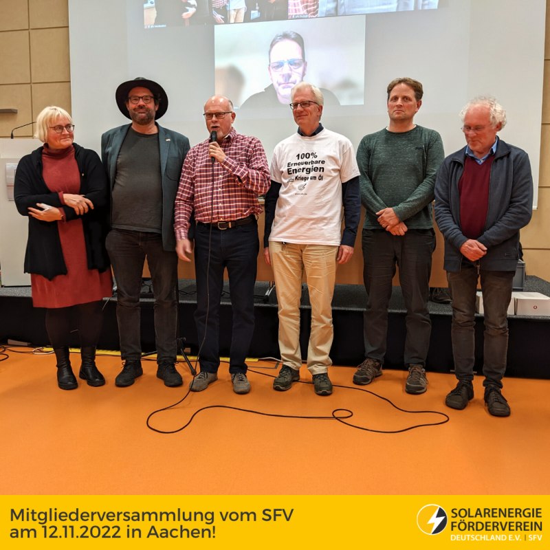 SFV-Mitgliederversammlung 2022 - der neue Vorstand